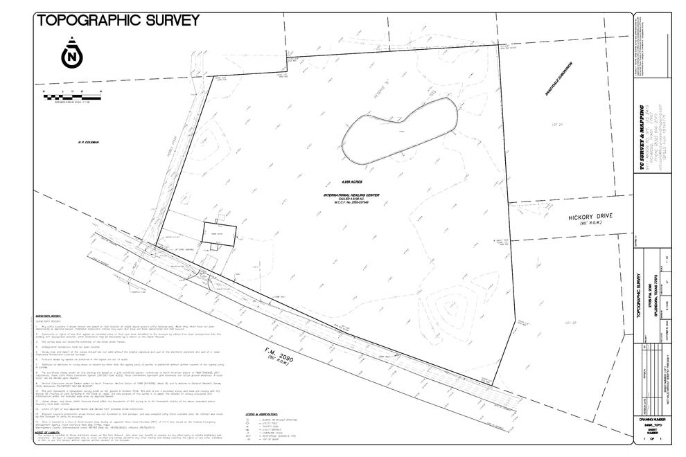 Map of Topographic Survey